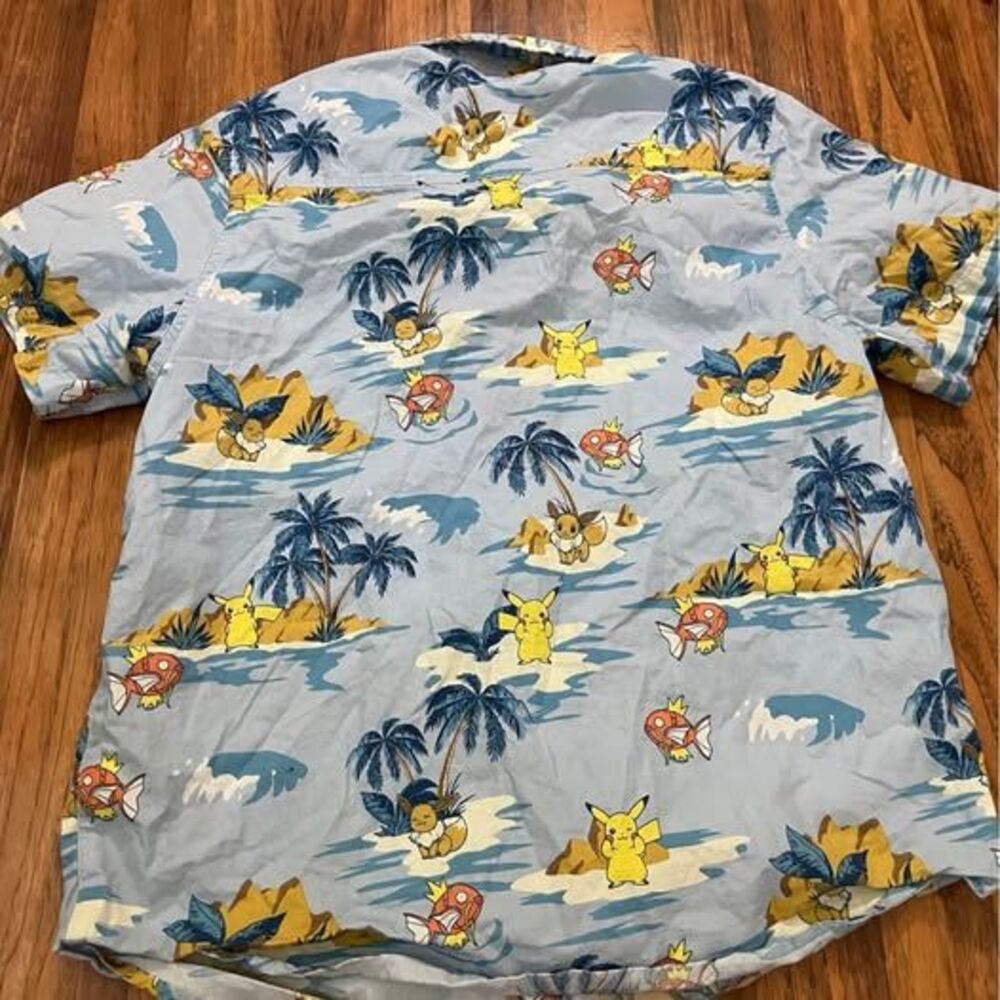 Pokémon Hawaiian Buttondown Shirt Youth XL